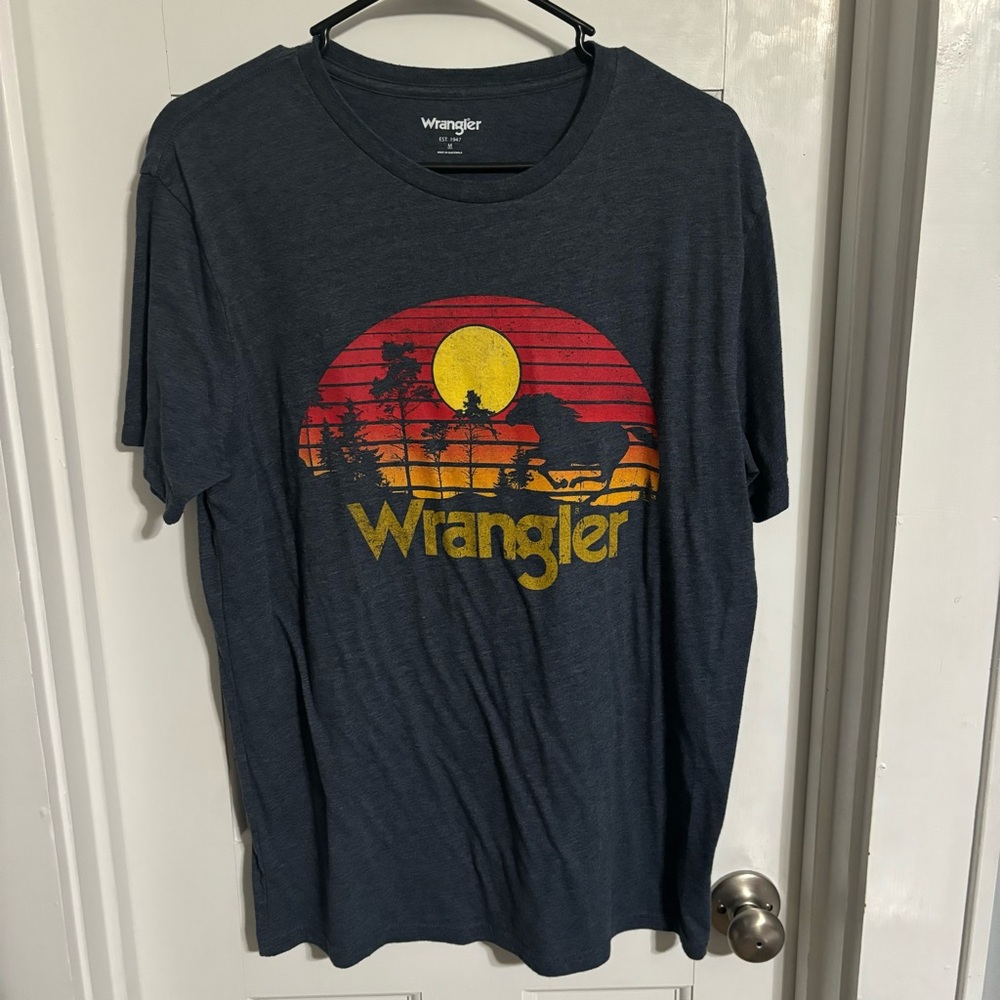 Wrangler Men's Graphic T-Shirt - Dark Gray